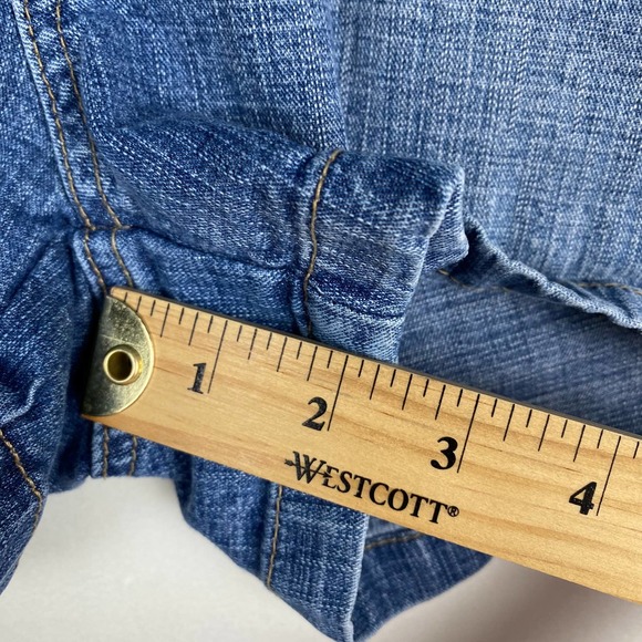 Arizona Jean Co Women's Juniors‎ Size 11 Medium Wash Denim Jean Shorts - Picture 4 of 8